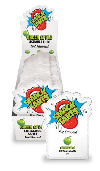 SMACK LICKABLE MASSAGE OIL 36 PC DISPLAY SOUR GREEN APPLE