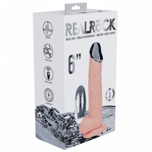 REALROCK WIRELESS RECHARGEABLE METALHEAD REGULAR STRAIGHT W/BALLS