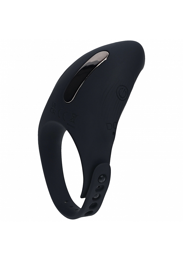 LEVELZ ADJUSTABLE VIBRATING COCK RING BLK