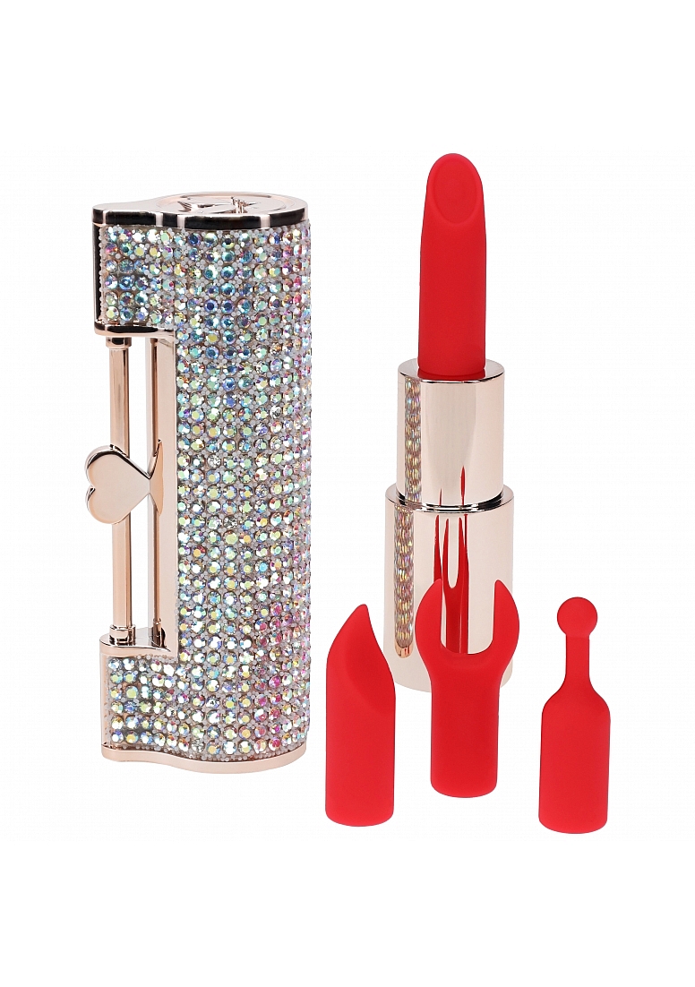 LOVELINE DIAMOND LIPSTICK VIBRATOR IRIDESCENT