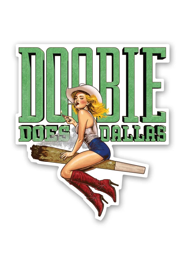 DOOBIE DOES DALLAS STICKER (NET)