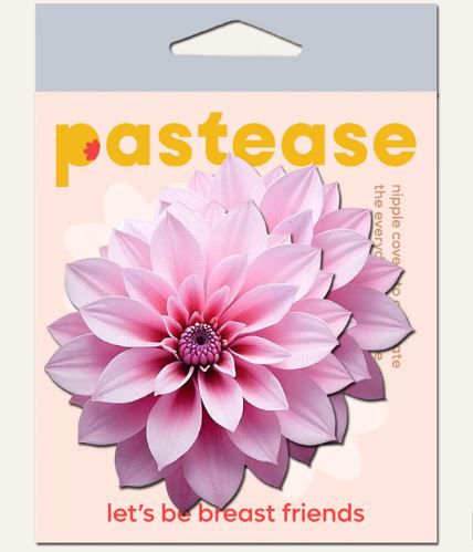 PASTEASE TROPICAL PINK DAHLIA BOTANICAL FLOWER BREAST BREAST PASTIES