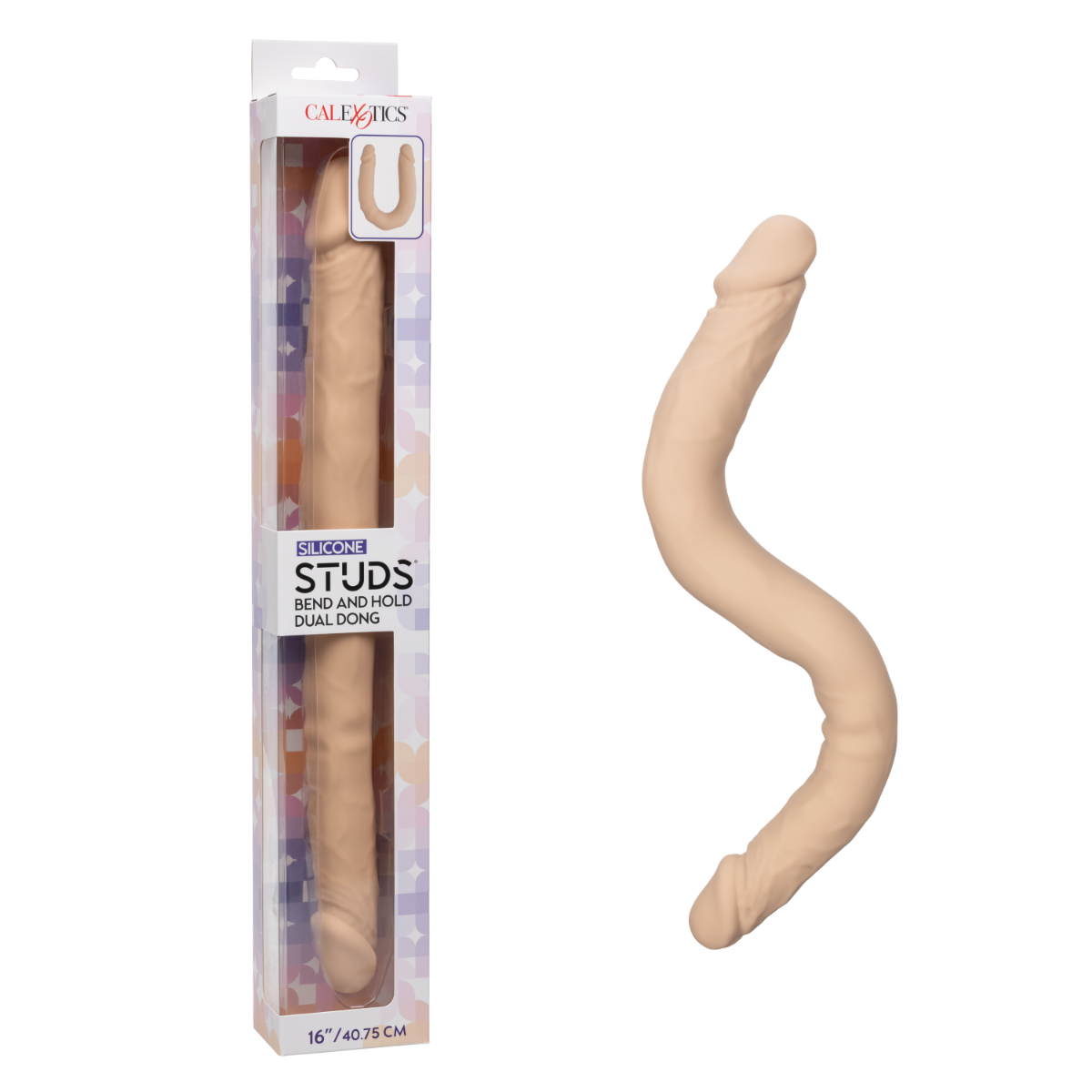 STUDS BEND AND HOLD DUAL DONG 16 IVORY "
