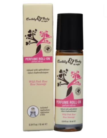 EARTHLY BODY AT NIGHT ROLL-ON PERFUME APHRODISIAC COLLECTION WILD PINK ROSE 10ML