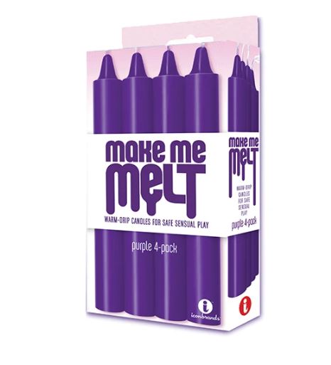 MAKE ME MELT CANDLES 4PK PURPLE