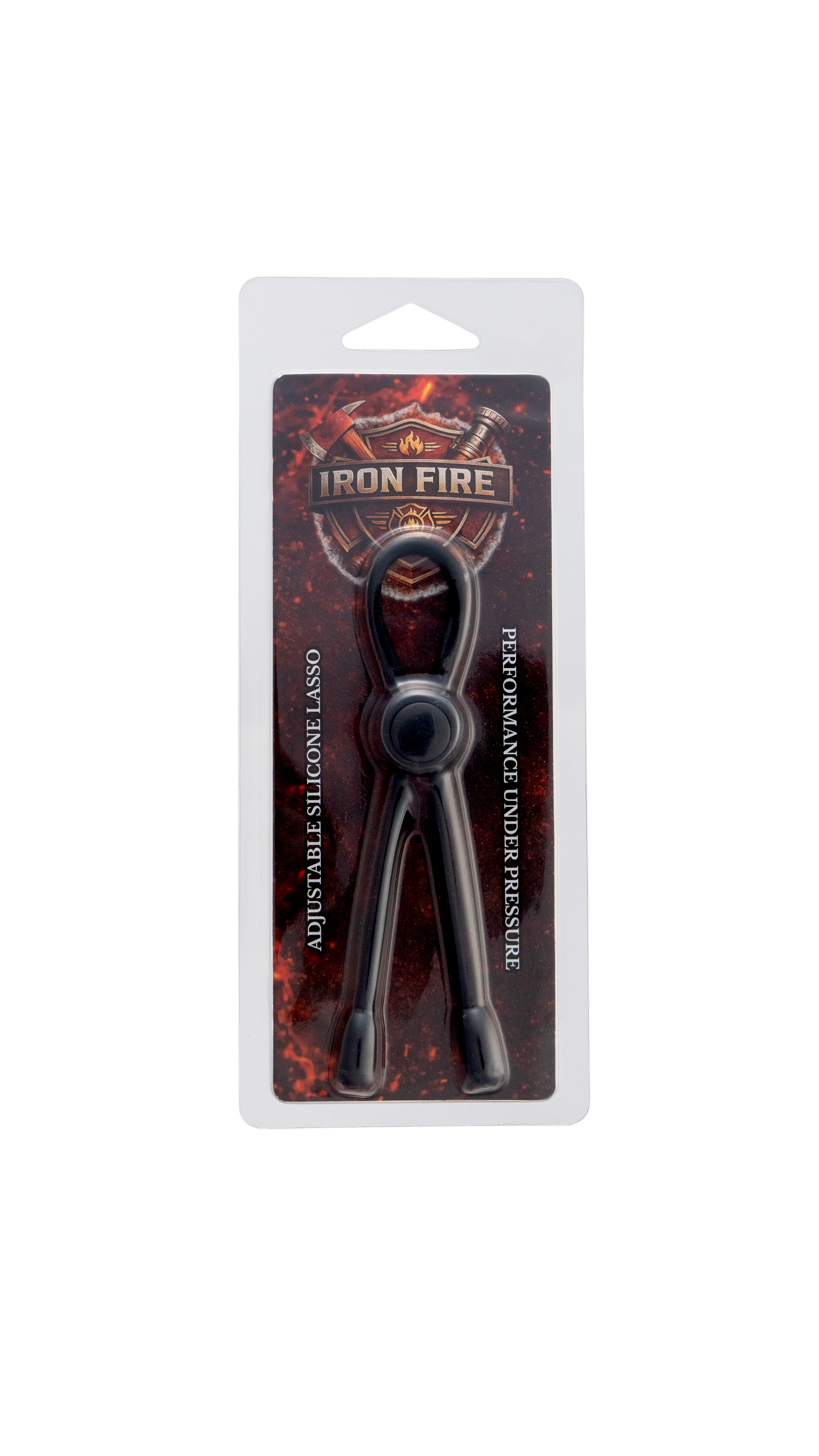 IRON FIRE SILICONE LASSO RING BLACK