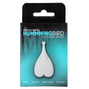 HUMMINGBIRD 2 FINGER SILICONE TICKLER WHITE