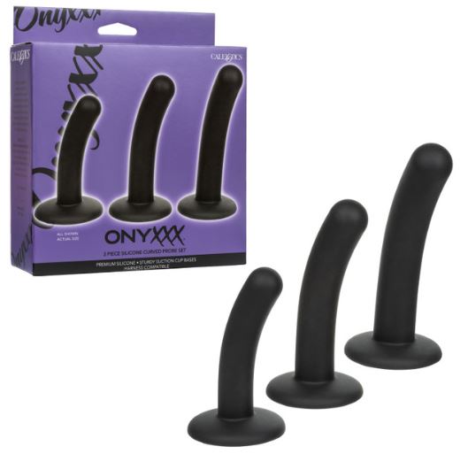 ONYXXX 3 PIECE SILICONE CURVED PROBE SET